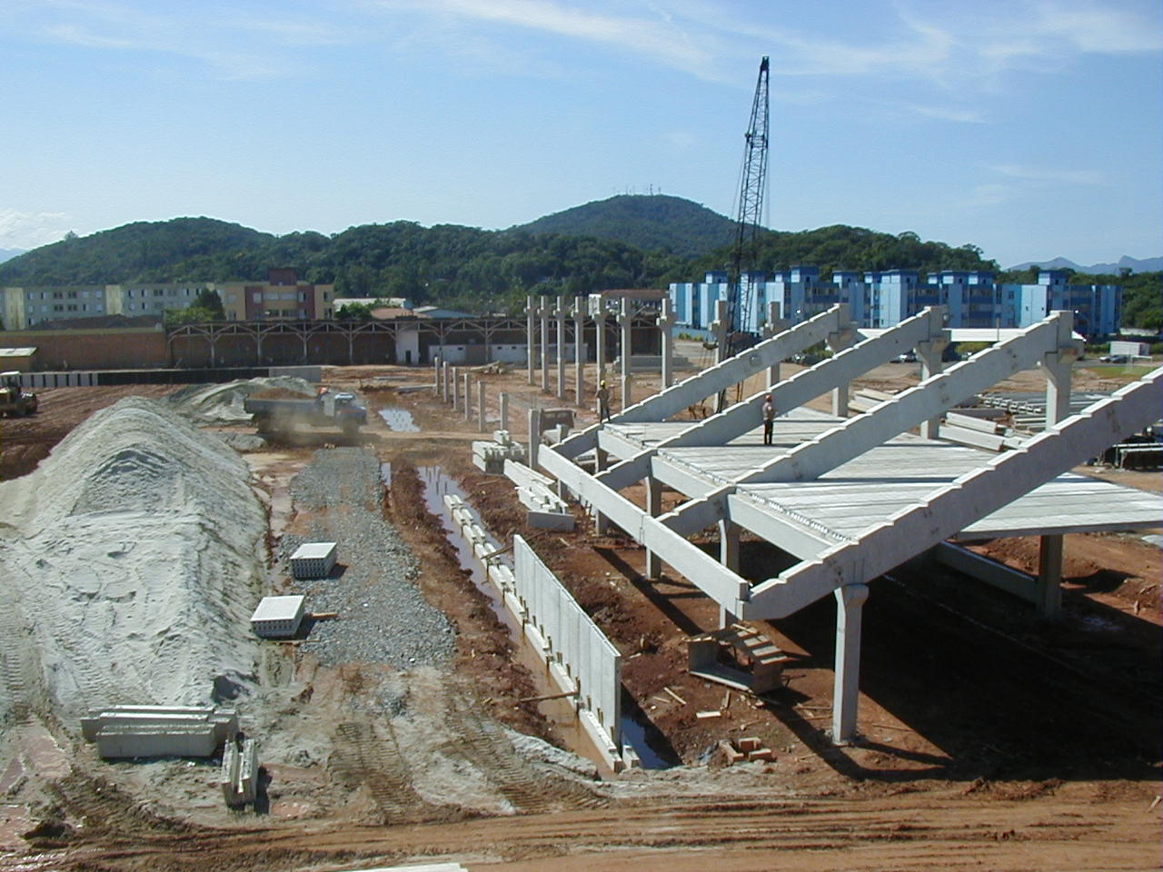 Arena Joinville começou a ser construída em 2003 (Foto: Darthanhan Oliveira, Arquivo Pessoal)