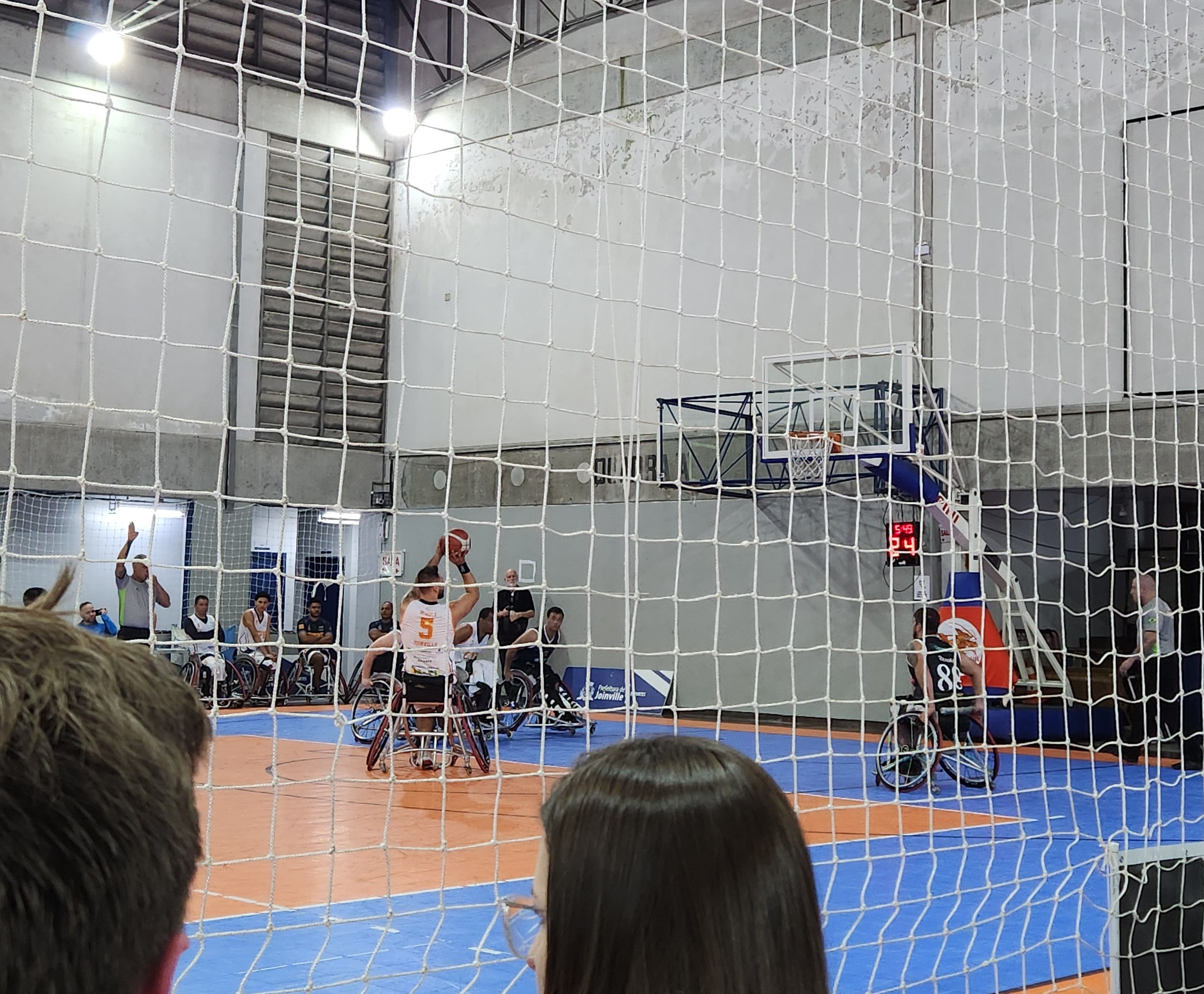 Partida de basquete de cadeira de rodas entre Raposas do Sul CEPE x Águias Concórdia