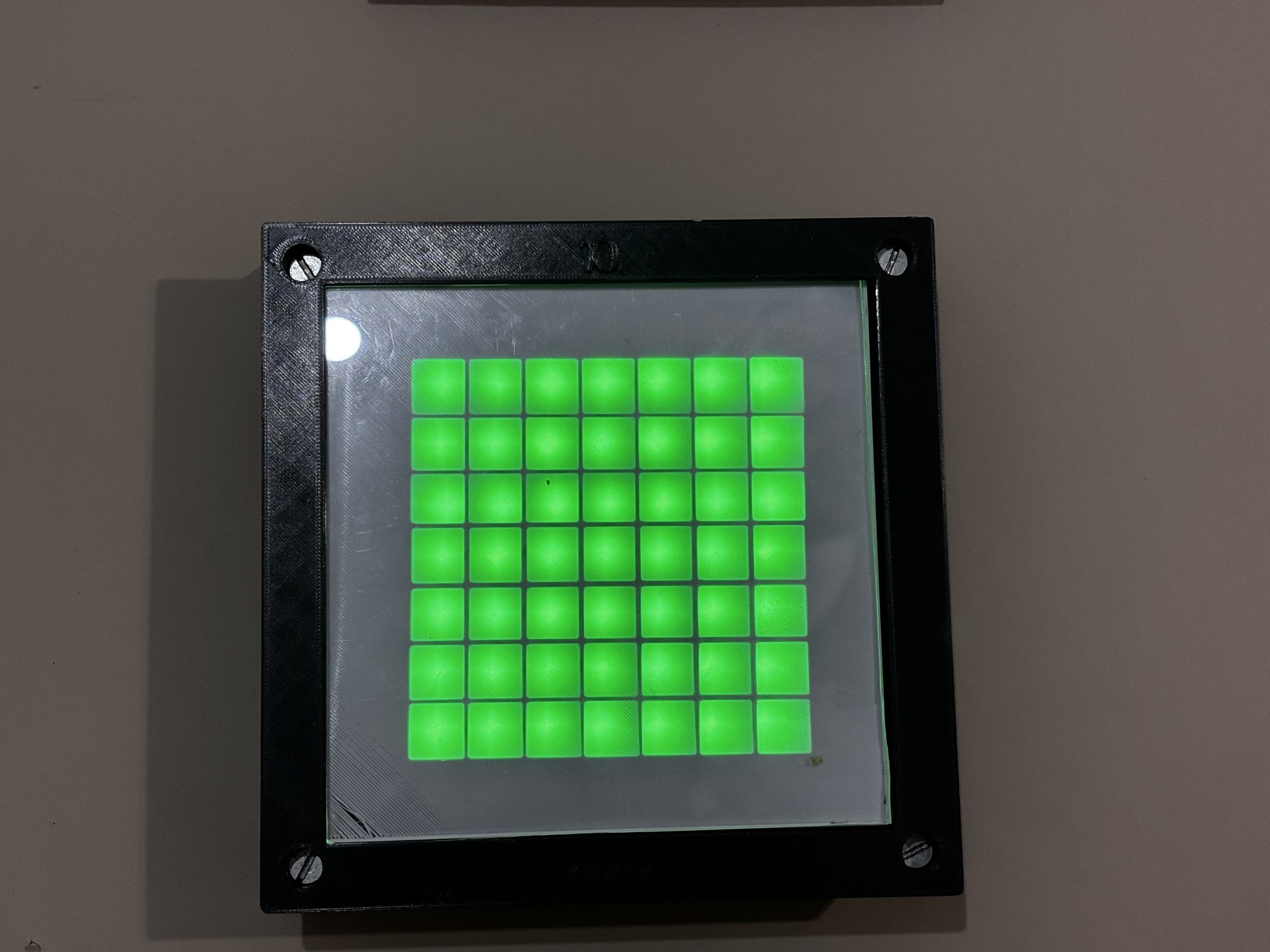 Quebra-cabeça, aparelho desenvolvido pela Udesc que é utilizado para identificação das cores