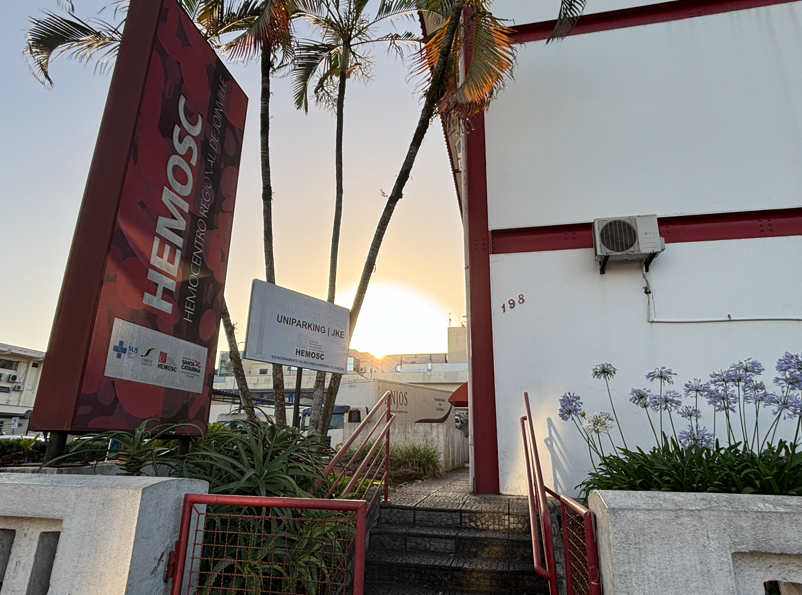 Entrada do Hemosc em Joinville
