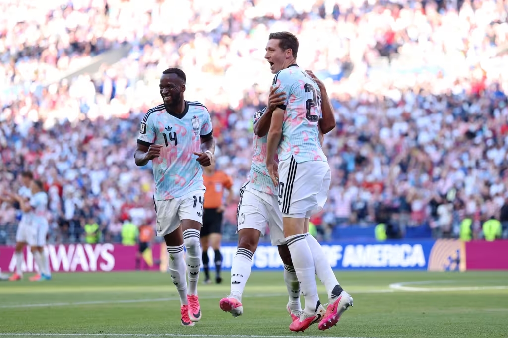 Vanaken comemorando seu gol contra os EUA (Foto: FIFA Divulgação)