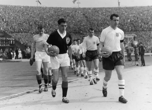 Seleção da Inglaterra e Escócia em 1961
