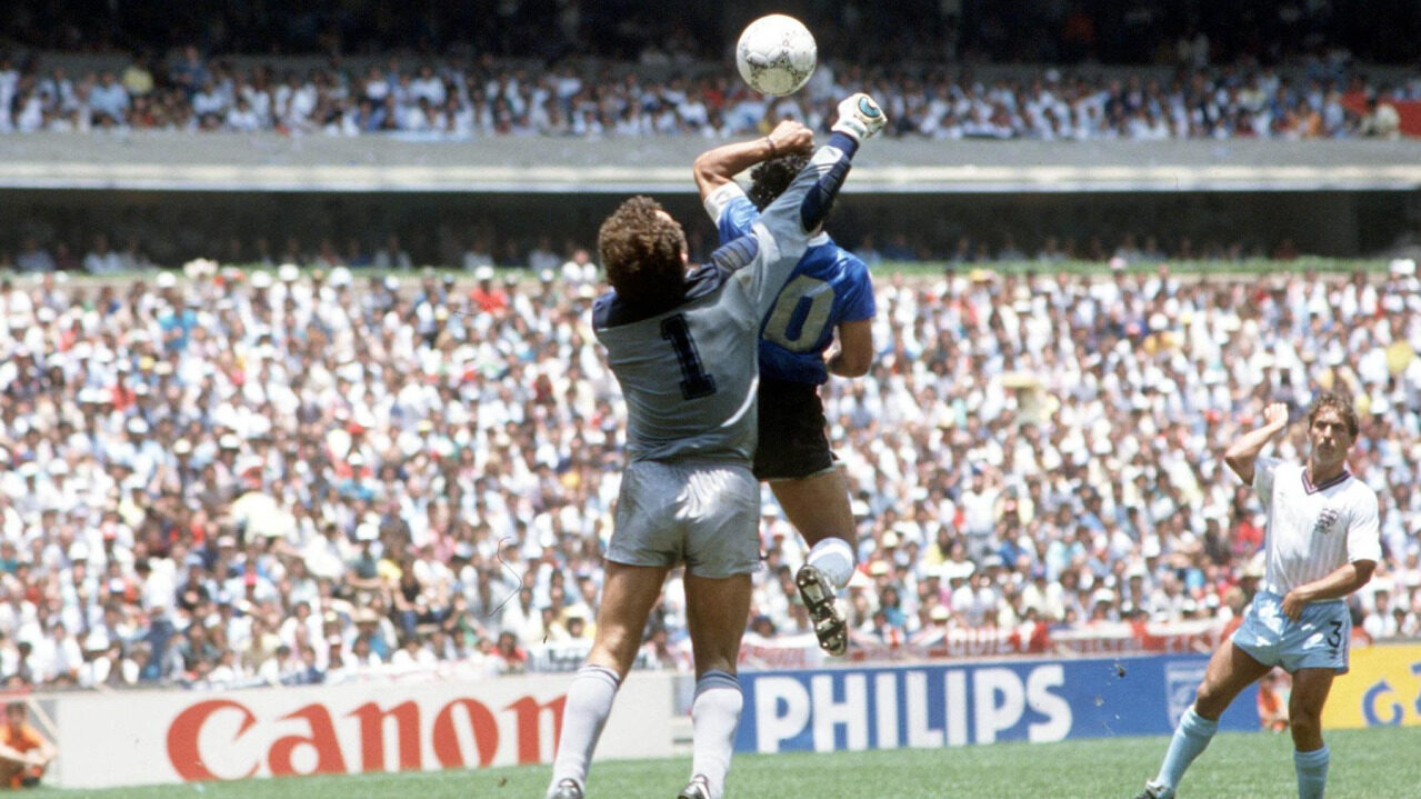 Gol da Argentina contra a Inglaterra, conhecido como "La mão de Dio"