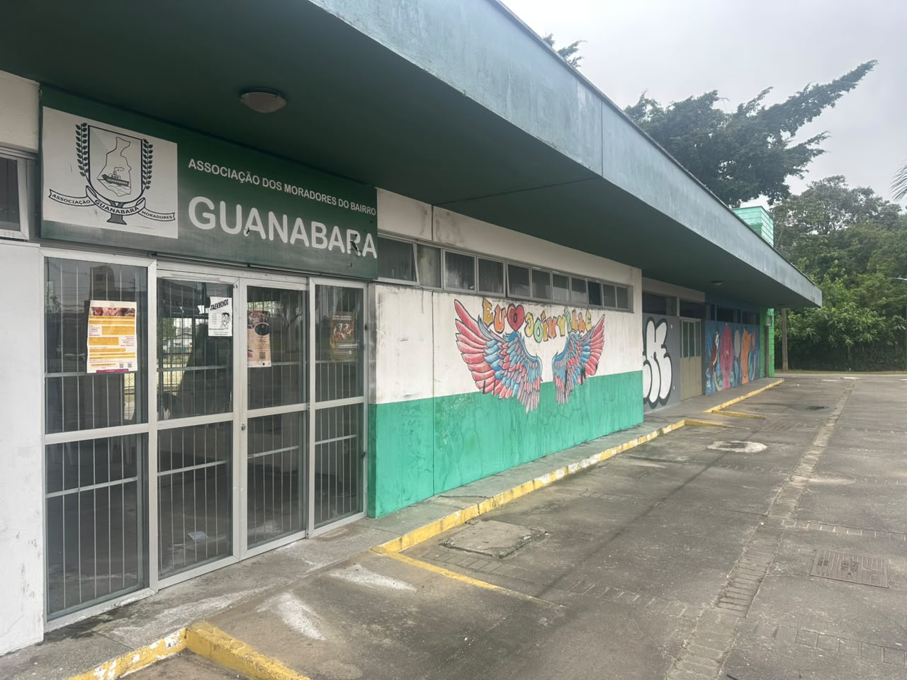 Sede da Associação de Moradores do Bairro Guanabara é alvo de furtos frequentes. Foto: Isabele Meurer