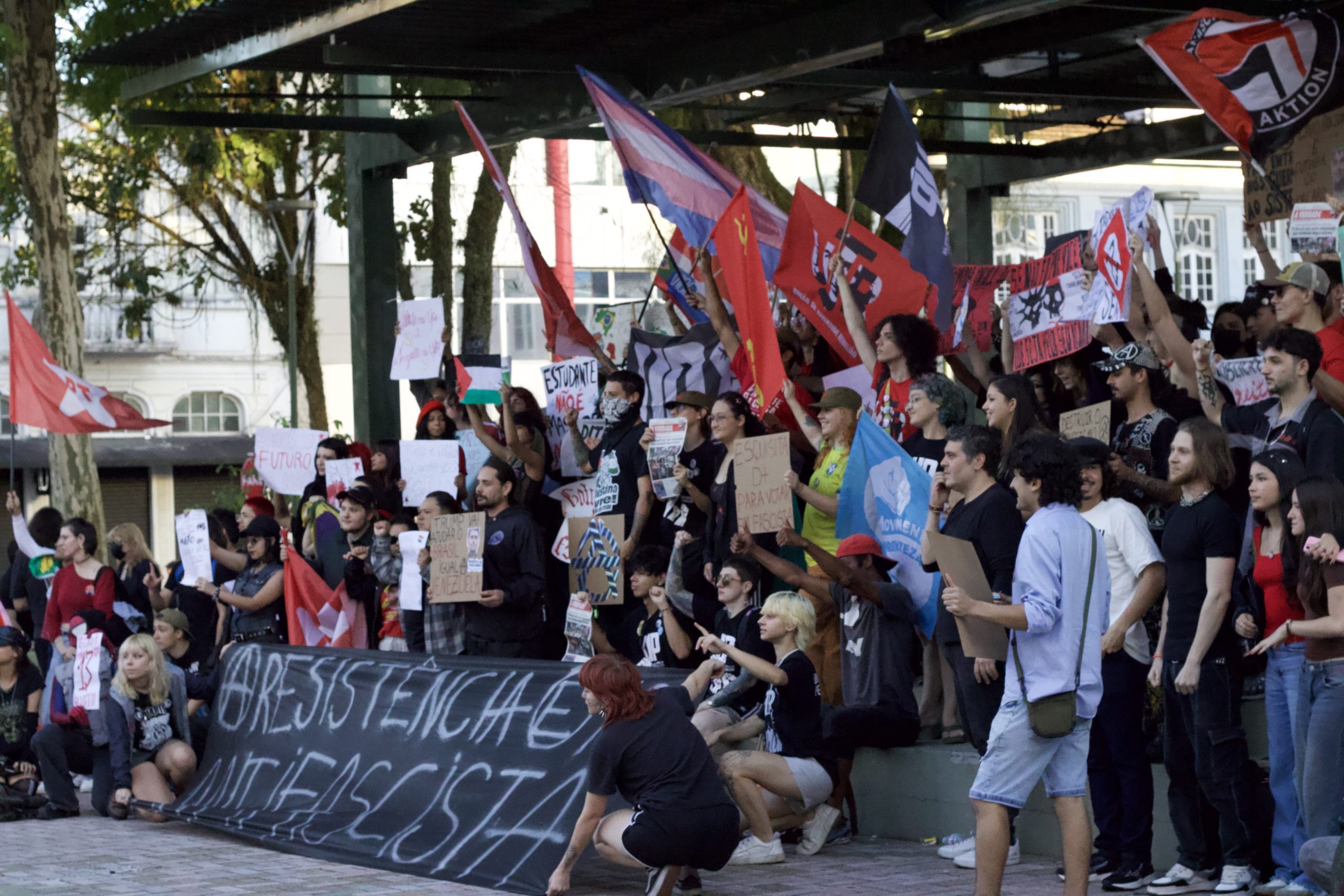 Manifestação política em Joinville